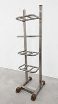 Vertical stainless steel 4 tier exercise ball rack 