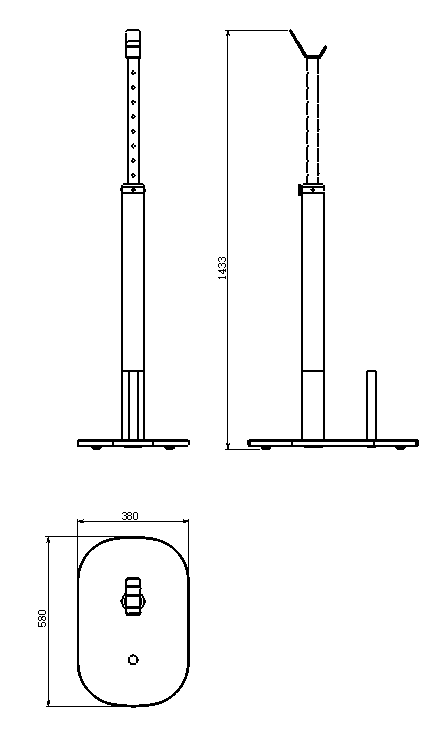 Free-Standing Adjustable Barbell Stand Pair — Made to Order
