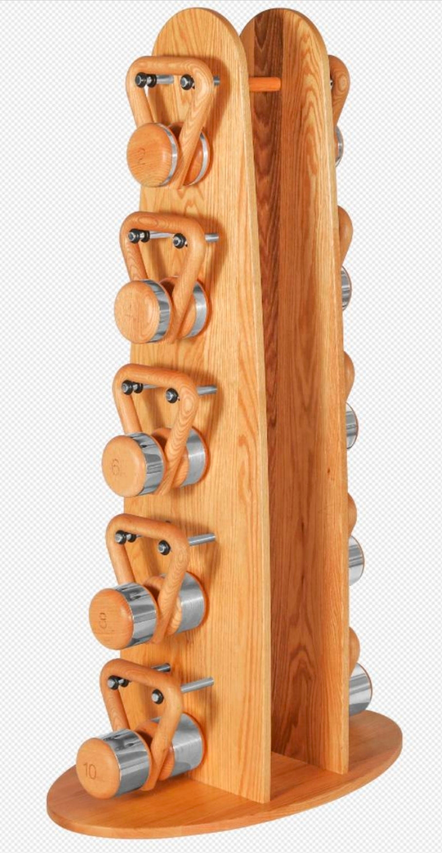 Type B Vertical 5-Tier Kettlebell Rack — Made to Order