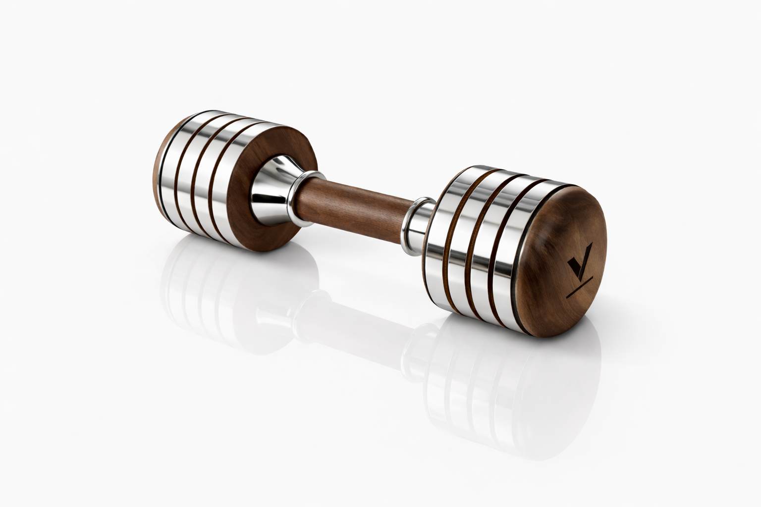Wooden Adjustable Dumbbells Set