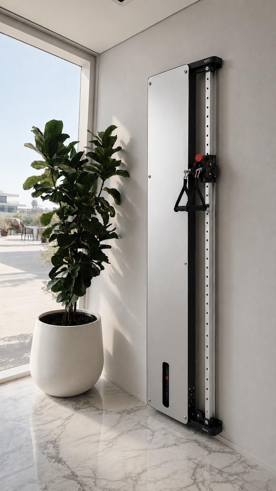 Slim Wall-Mounted Cable Machine